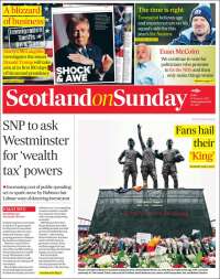Portada de The Scotsman (Reino Unido)