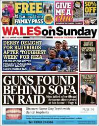 Portada de Western Mail (Reino Unido)