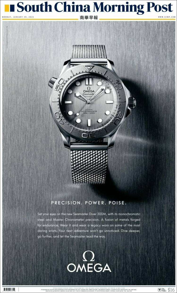 Portada de South China Morning Post (China)