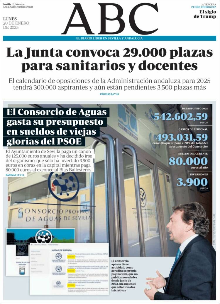 Portada de ABC - Sevilla (España)