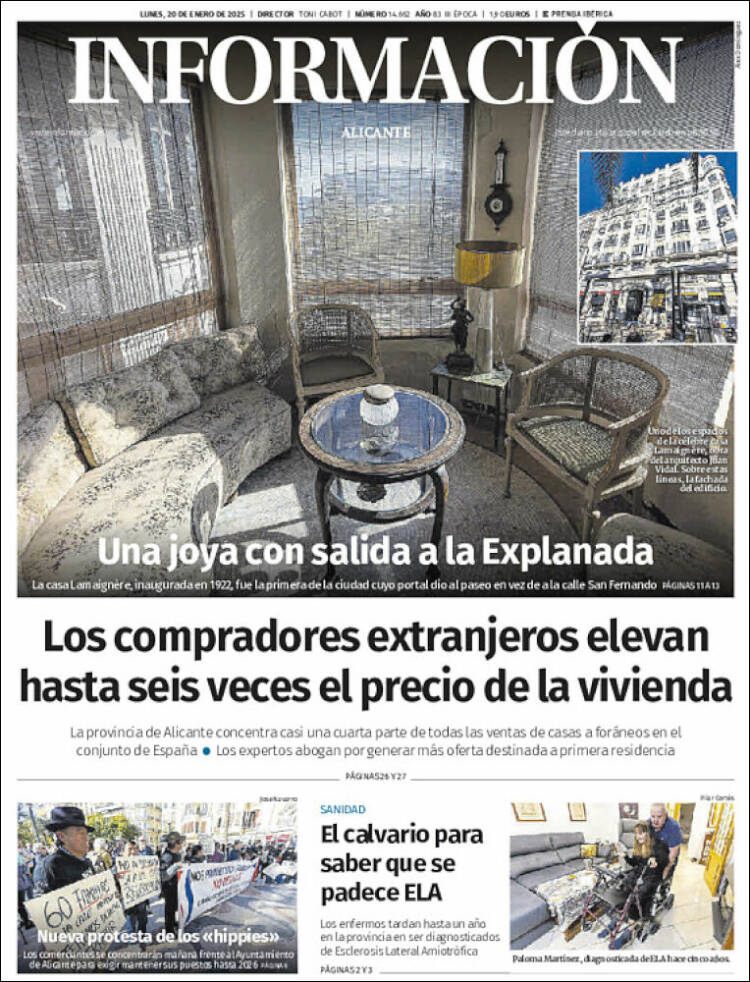 Portada de Diario Información (España)