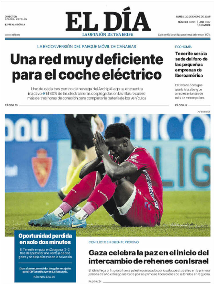 Portada de El Día (España)