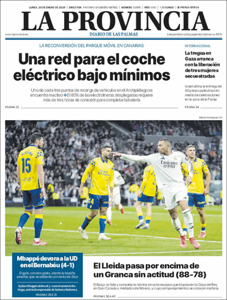 Portada de La Provincia (España)