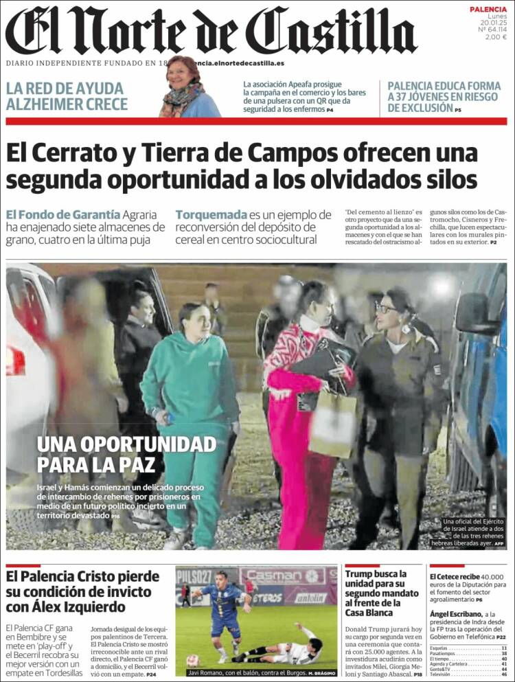 Portada de Norte de Castilla - Palencia (España)