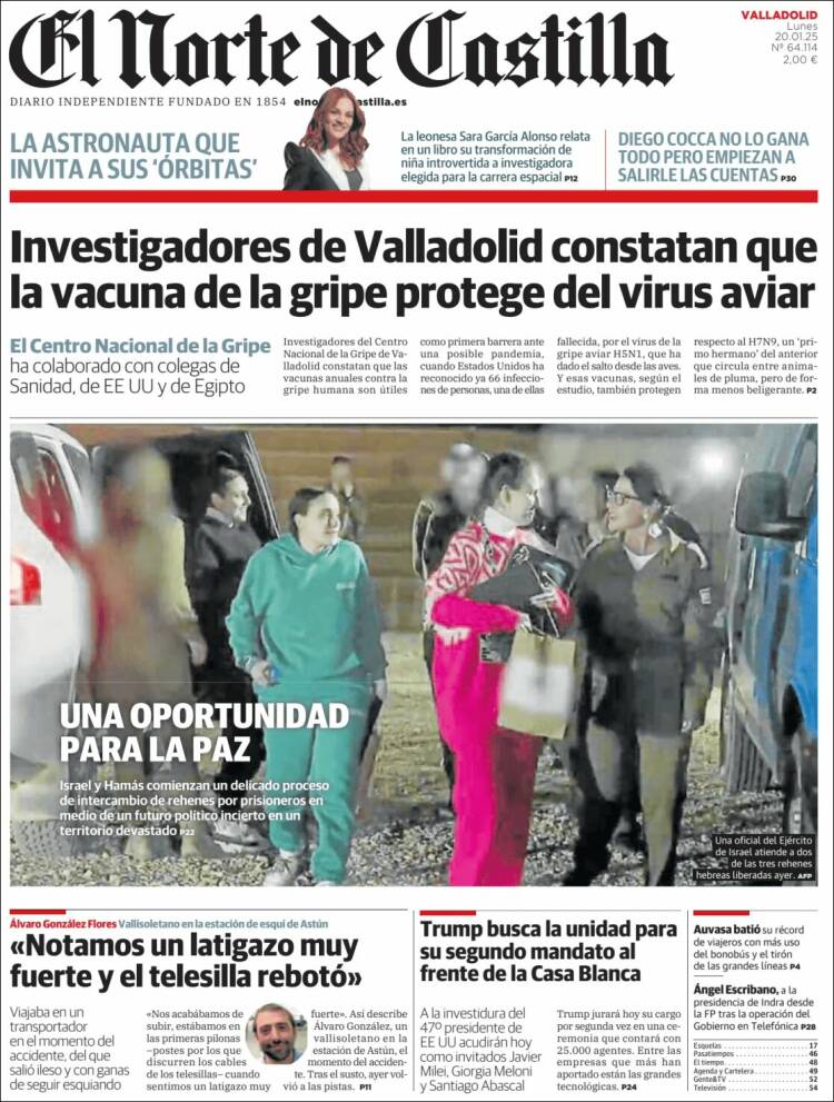 Portada de Norte de Castilla - Valladolid (España)