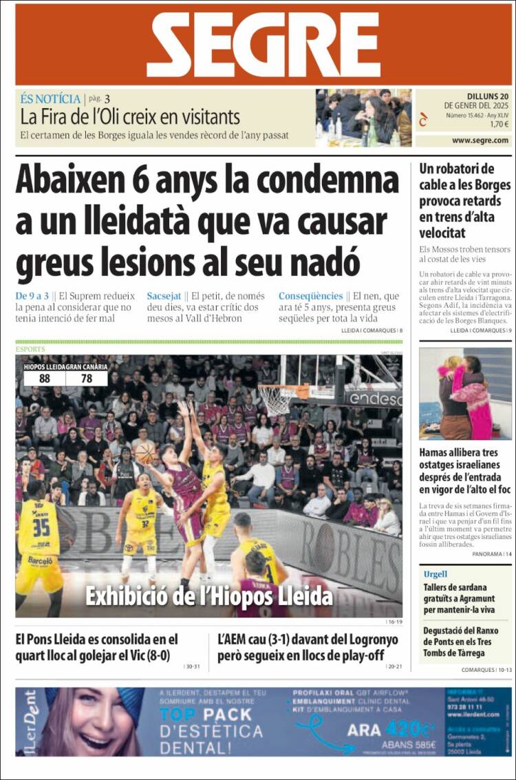 Portada de Segre (España)