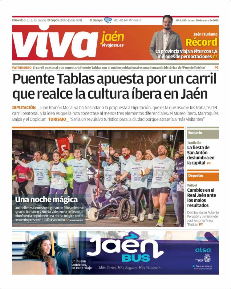 Portada de Viva Jaén (España)