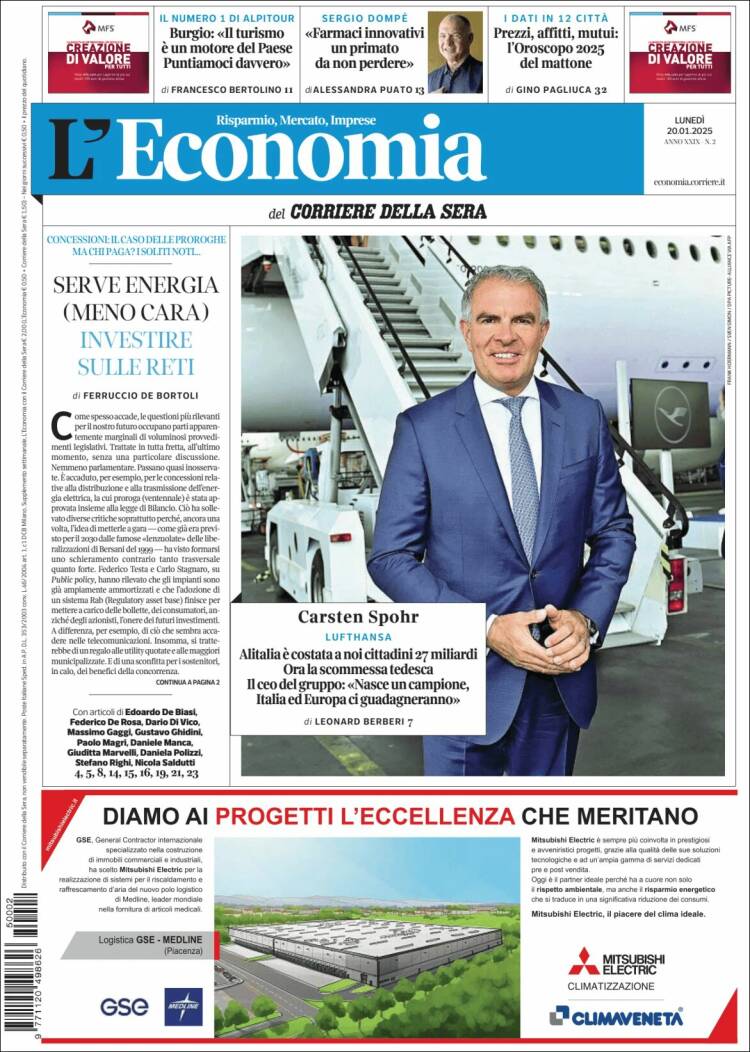 Portada de L'Economia (Italy)