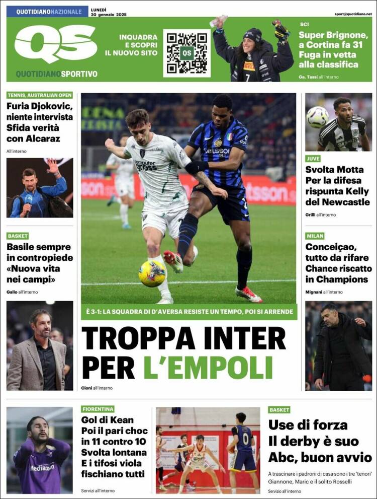 Portada de Quotidiano Sportivo (Italia)