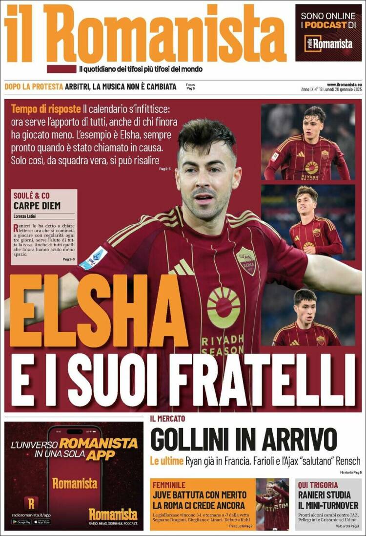 Portada de Romanista (Italia)