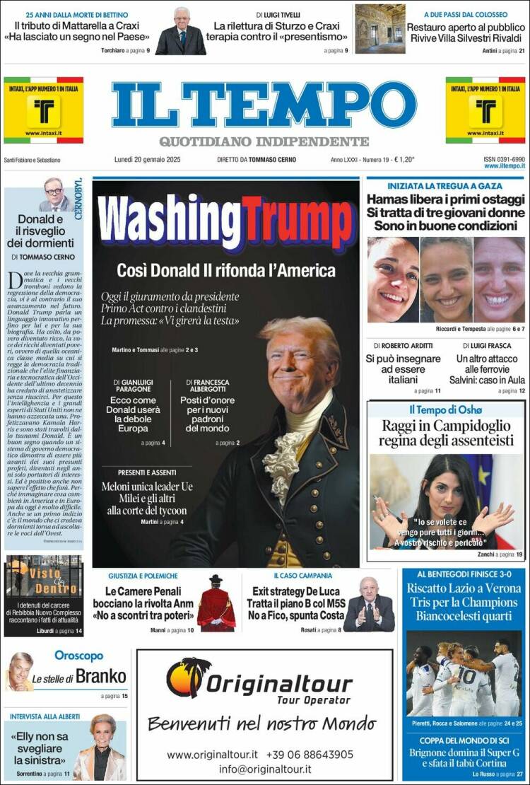 Portada de Il Tempo (Italy)