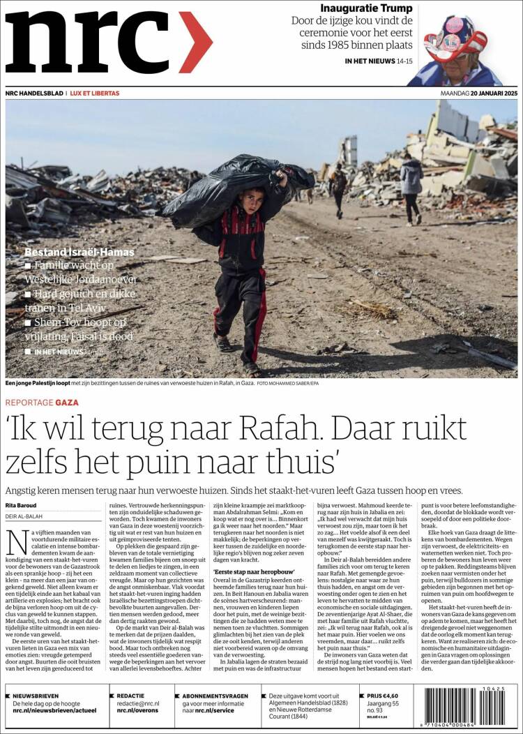 Portada de NRC Handelsblad (Netherlands)