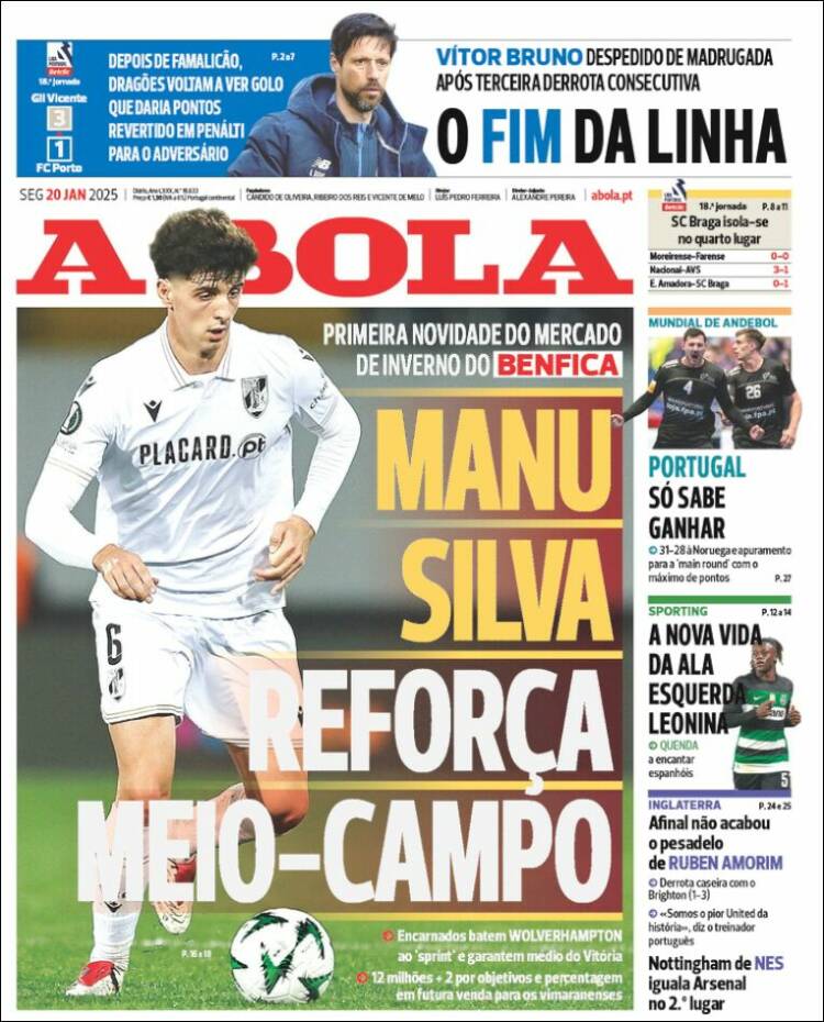 Portada de A Bola (Portugal)