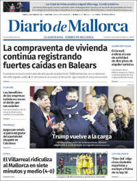 Portada de Diario de Mallorca (España)