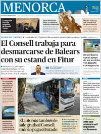 Portada de Menorca - Diario Insular (España)