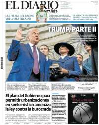 Portada de El Diario Montañés (España)