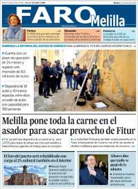 Portada de El Faro de Melilla (España)