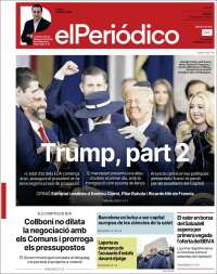 Portada de El Periódico de Catalunya (España)