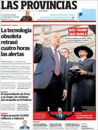 Portada de Las Provincias (España)