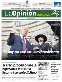 Portada de La Opinión de Málaga (España)