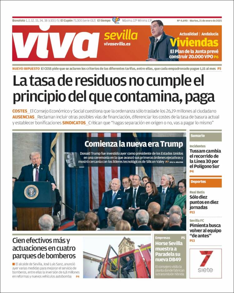 Portada de Viva Sevilla (España)