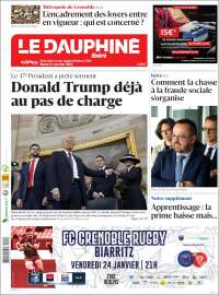 Portada de Le Dauphiné Libéré (Francia)