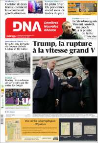 Portada de Les Dernières Nouvelles d'Alsace (Francia)