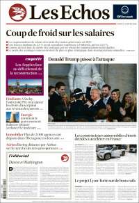 Portada de Les Echos (Francia)