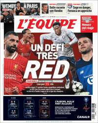 Portada de L'Equipe (Francia)