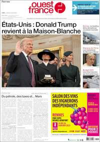 Portada de Ouest France (Francia)