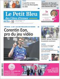 Portada de Le Petit Bleu (Francia)