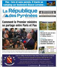 Portada de La République des Pyrénées (Francia)