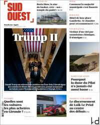 Portada de Sud Ouest (Francia)