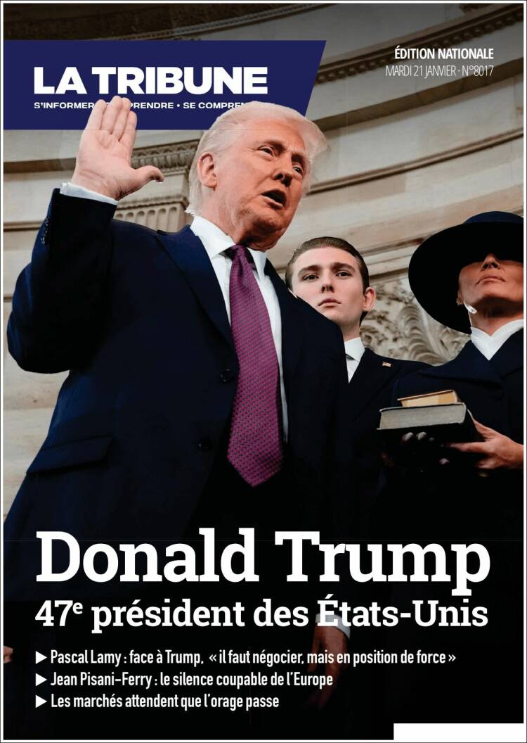 Portada de La Tribune (Francia)