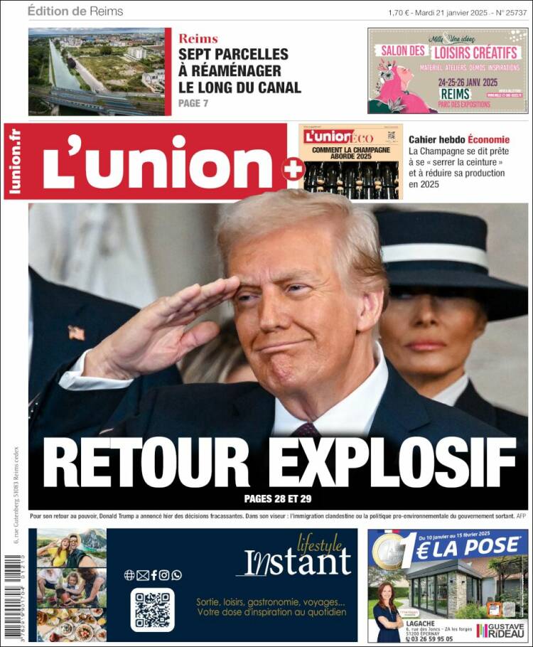 Portada de L'Union (Francia)