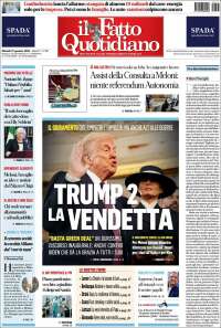 Portada de Il Fatto Quotidiano (Italia)