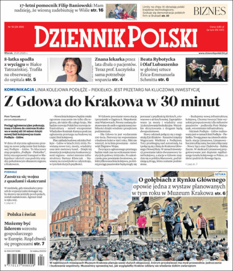 Portada de Dziennik (Polonia)