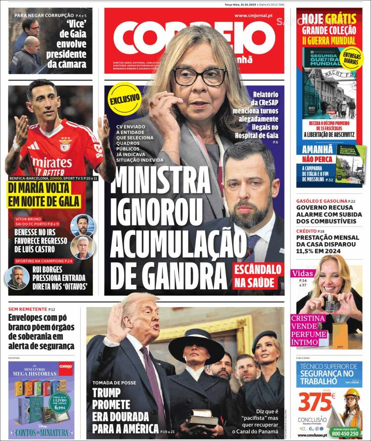 Portada de Correio da Manhã (Portugal)