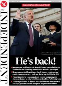 Portada de The Independent (United Kingdom)