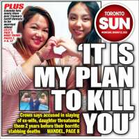 Portada de The Toronto Sun (Canadá)