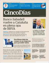 Portada de Cinco Días (España)