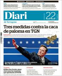 Portada de Diari de Tarragona (España)