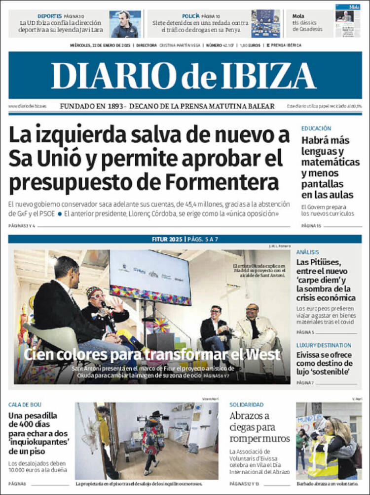 Portada de Diario de Ibiza (España)