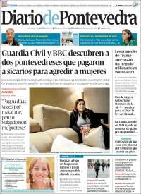 Portada de Diario de Pontevedra (España)