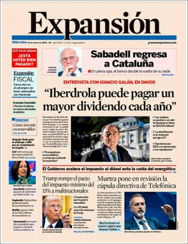 Portada de Expansión (Spain)