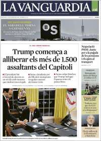 Portada de La Vanguardia (España)