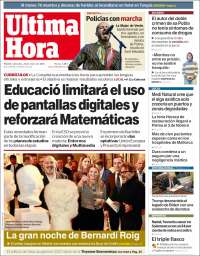 Portada de Última Hora (España)