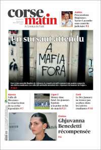 Portada de Corse-Matin (Francia)