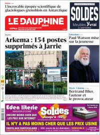 Portada de Le Dauphiné Libéré (Francia)