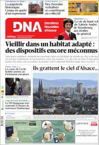 Portada de Les Dernières Nouvelles d'Alsace (France)